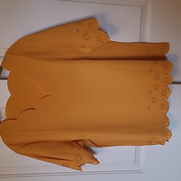 Mint green Laser cut Blouses 2X Shein Curve - Picture 3 of 9